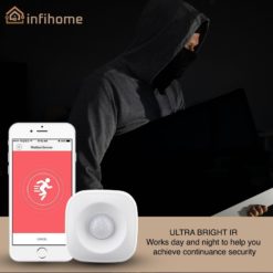 Smart WiFi Motion Sensor, Human + Animal Motion Detector - InfiHome