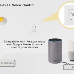 US Smart Wall Socket With USB 2 Plug Outlet - InfiHome