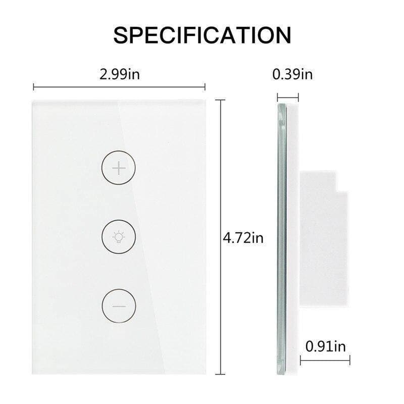 us-white-wifi-smart-dimmer-touch-switch-linked-habitat-497438 WiFi Smart Touch-Panel Light Dimmer/Switch (US White) - InfiHome