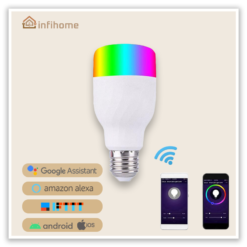 WiFi Smart Light Bulb Intelligent Colorful LED Lamp 7W RGBW E27 E26
